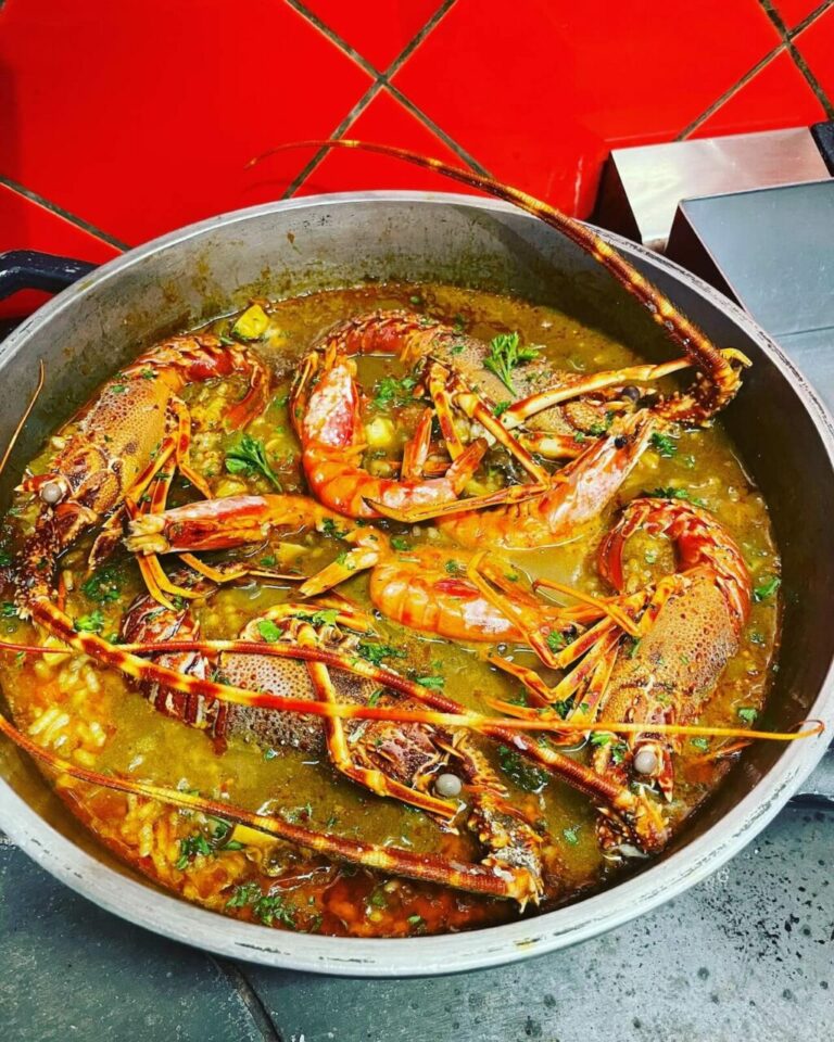 Arroz caldos a la langouste